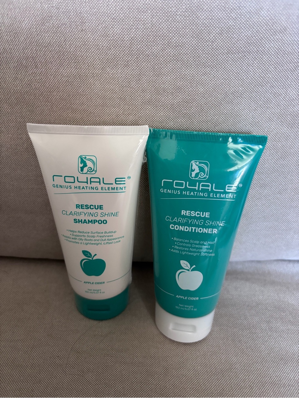 Royale Rescue Clarifying Shine Shampoo & Conditioner Apple Cider